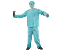 Role play-set for adult Surgeon Zombie (shirt, pants, cap, mask), size 56